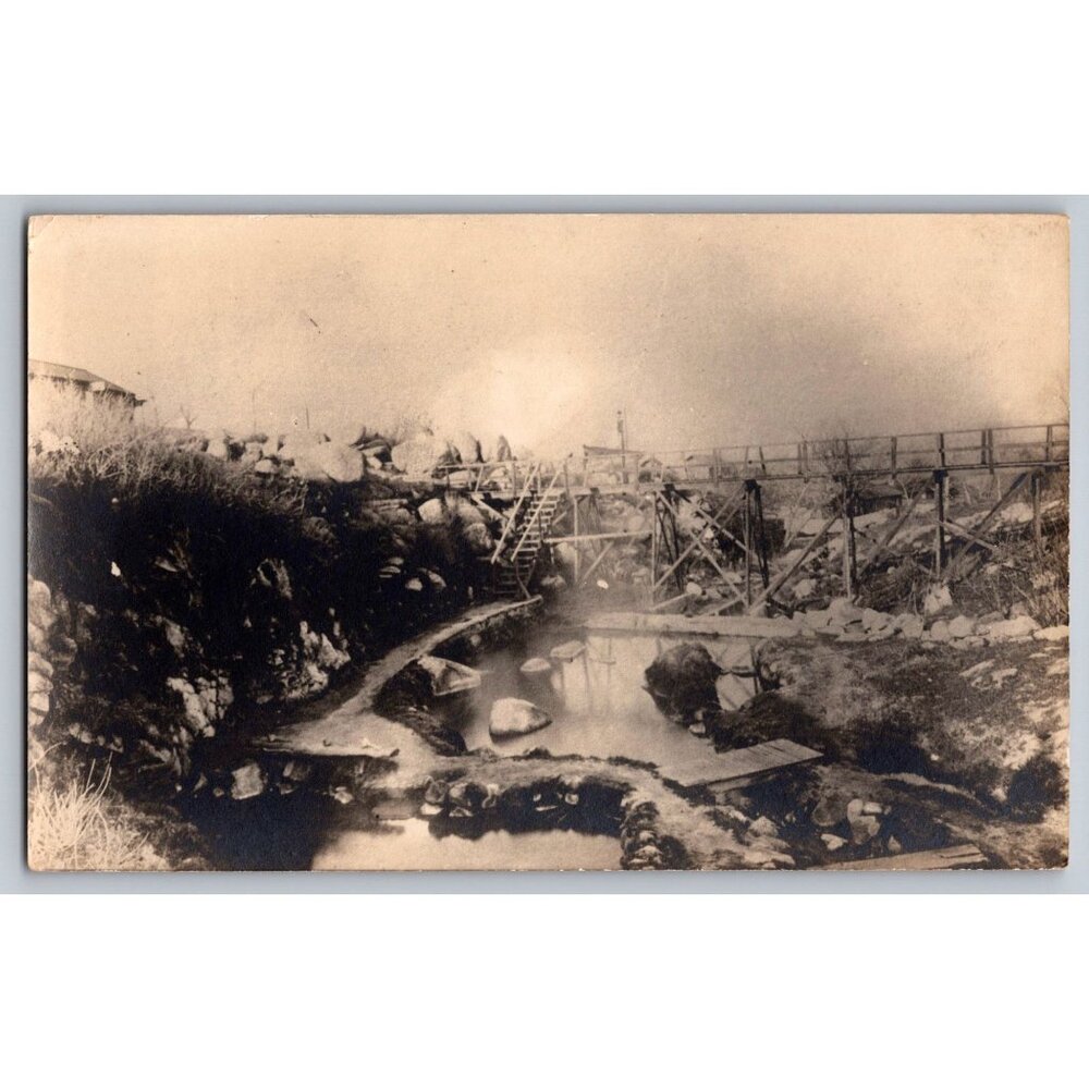 Antique Postcard Of Warner Springs CA Hot Springs Pre-1910 #1674